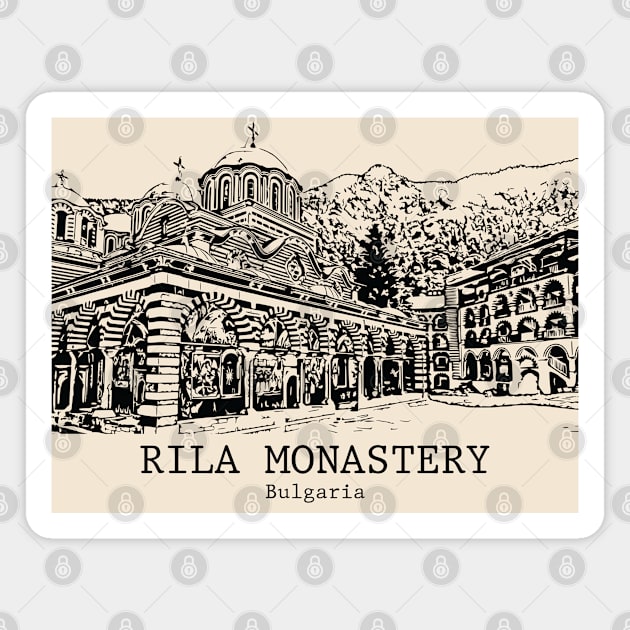 Rila Monastery - Bulgaria Magnet by Lakeric